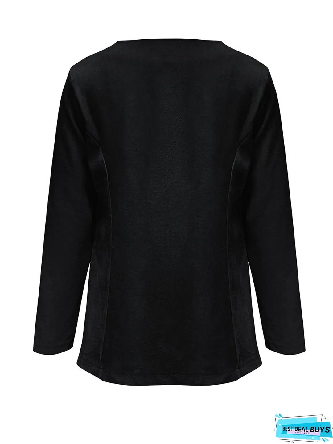 Open Front Long Sleeve Cardigan