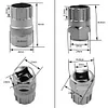 Bicycle Freewheel Flywheel Socket Repair Service Tool Puller Steel Body