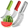 Stainless Steel Watermelon Slicer Cutter with Non-Slip Handle Fruit Corer Cutter