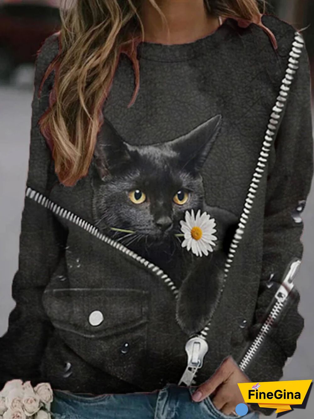 Long Sleeve Animal Shirts & Tops