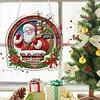 Diamond Painting Acrylic Santa Claus Pendant Kits for Home Wall Decor