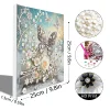 (Pre-Framed)Diamond Painting-DIY Crystal Rhinestone Snowy Butterfly(25x25cm)