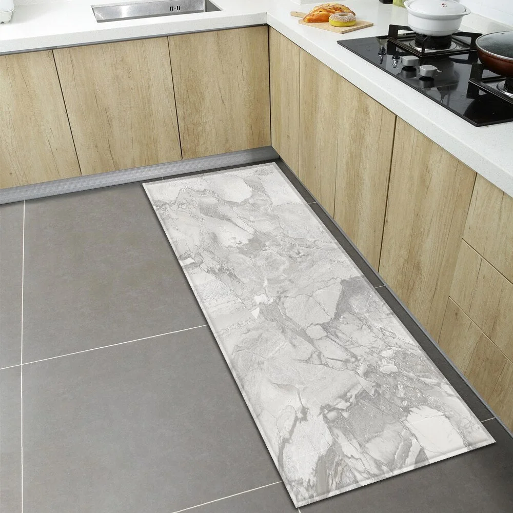 Nordic Kitchen Carpet Home Entrance Doormat Bedroom Bedside Living Room Decoration Rug Hallway Balcony Bath Anti-Slip Floor Mat