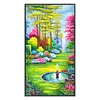 (US Only)Secret Garden Printed Cross Stitch Kit 50x90cm DIY 11CT Thread Art Needlework