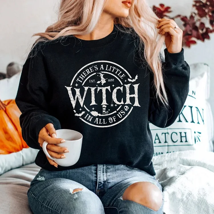 There's a little witch in all of us Shirt, Halloween T-shirt, V-neck, Sweatshirt, Hoodie