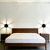 Petal Shape Motion Sensor Wall Light Rechargeable Cordless Wall Sconce 3 Colors Dimmable with Remote for Hallway Living Room Stair Bedroom