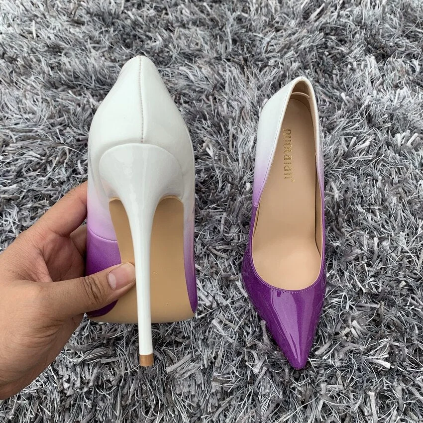 2019 Brand fashion Women Shoes Patent Leather Woman Shoes Sexy Stilettos Ladies High Heels 12cm/10cm/8cm Pointed Toe Women Pumps