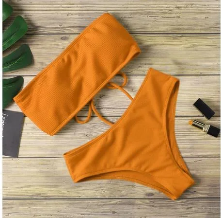 Uveng Bikini Swimsuit Lady With Bikini High Waist
