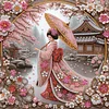 Diamond Painting-DIY Crystal Rhinestone Japanese Beauty