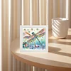 5D DIY Partial Special Shaped Drill Dragonfly Diamond Painting With Frame Decor 19.2x19.2cm