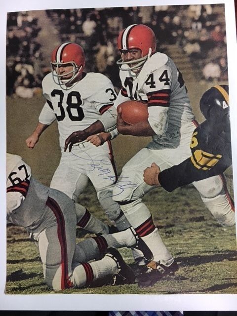 Leroy Kelly Cleveland Brown HOFer Vintage Signed Magazine Photo Poster painting 1966 JSA Precert