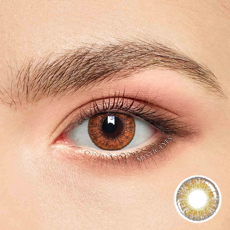 3 Tone Brown Colored Contact Lenses