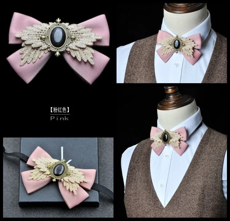 Men's Formal Wear Business Bow Tie Banquet Guest Host Wedding Groom Best Man Bowtie Pocket Towel Brooches Three-piece Set