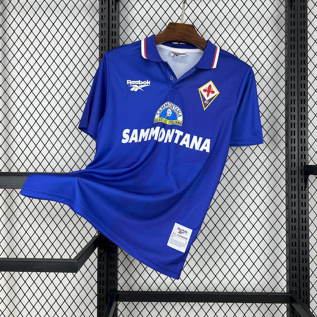 1995-1996 Retro Fiorentina Home Football Shirt 1:1 Thai Quality- Maxi Kit