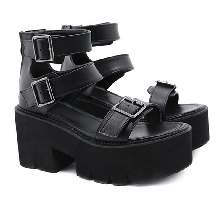 Punk Thick Bottom Sandals
