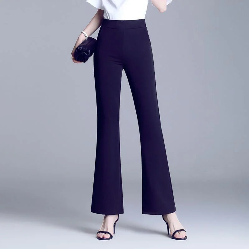 Pongl Office Belt Straight Suit Pants Women 2023 Spring Summer High Waist Pocket Wide Leg Trousers Lady All Match Casual Pants