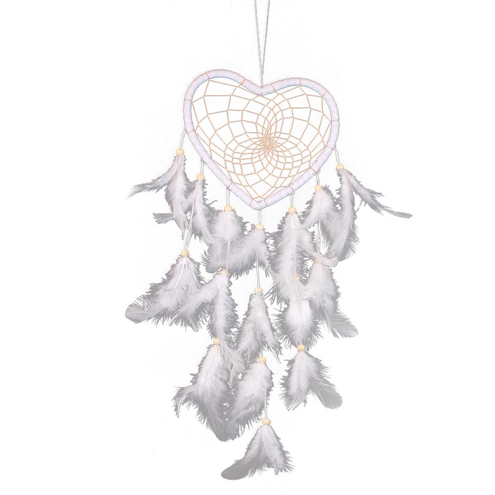 

Feathers Dream Catcher Wind Bells Wall Hanging Dreamcatcher Decor (White, 501 Original