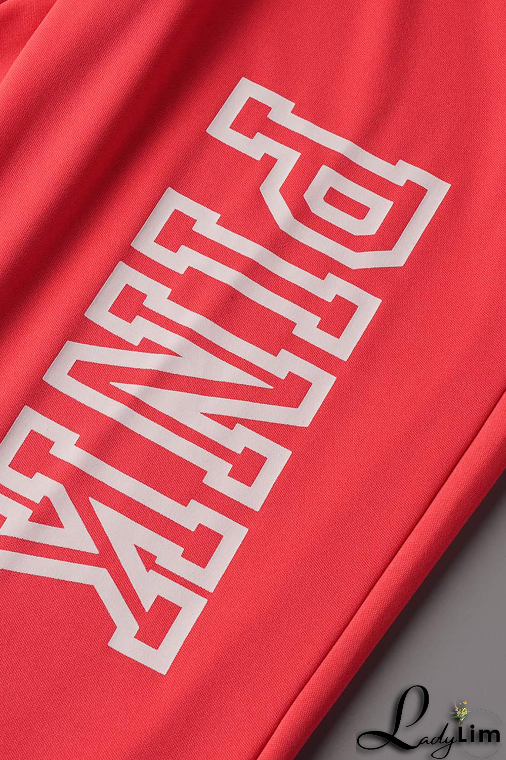 Light Purple Casual Patchwork Letter O Neck Short Sleeve Two Pieces