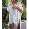 Bikini Hollow Beach Holiday Blouse Knitted Sunscreen Swimsuit