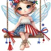 Diamond Painting Fairy Flag Pendant for Home Wall Decor