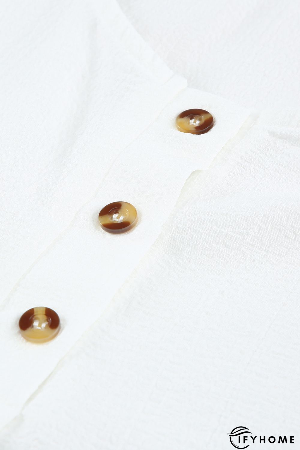 White Button Textured Tank Top | IFYHOME