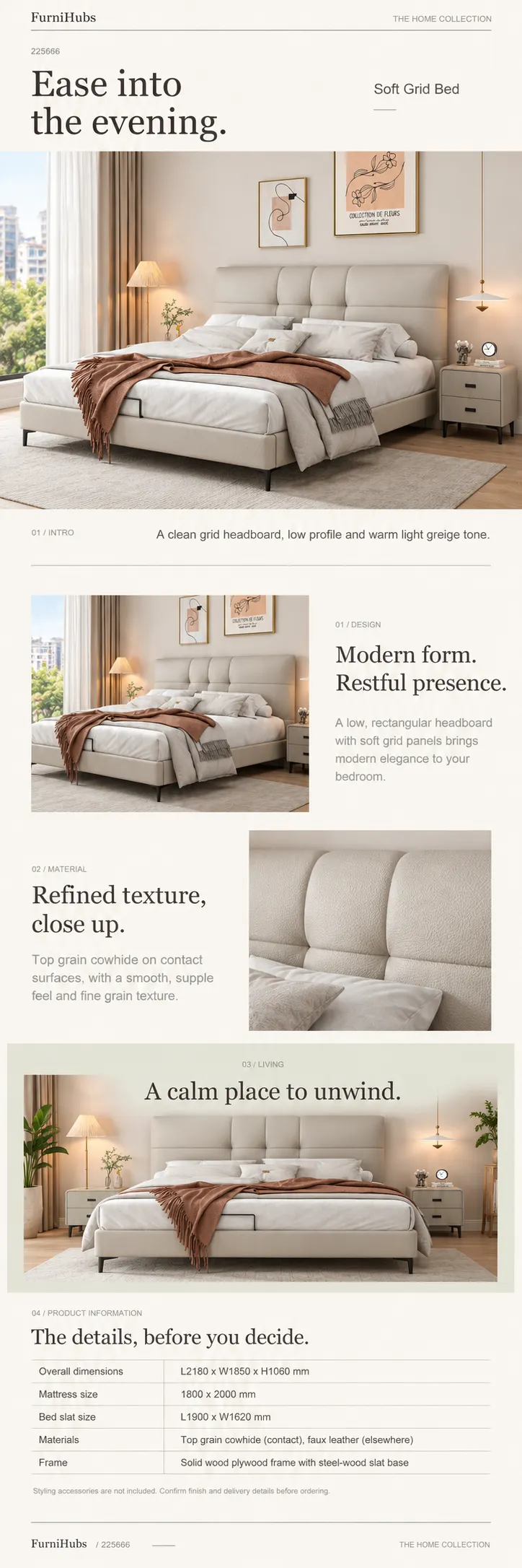 Upholstered Bed 225666