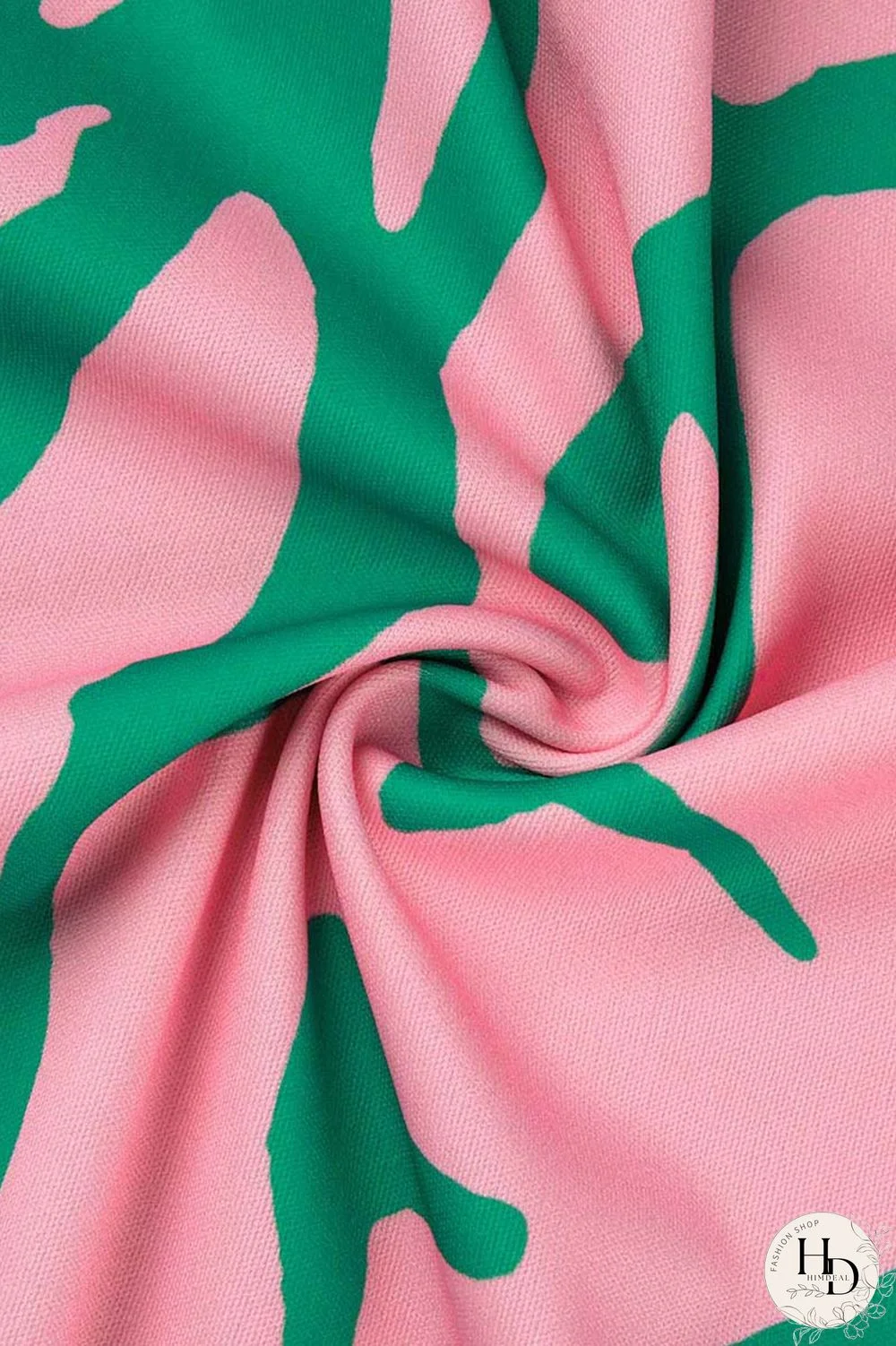 Orange Red Casual Print Patchwork O Neck Long Sleeve Dresses