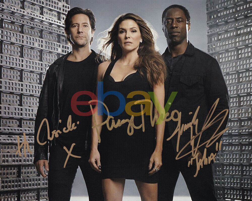 THE 100 TRIPLE CAST signed 8x10 autograph Photo Poster painting reprint