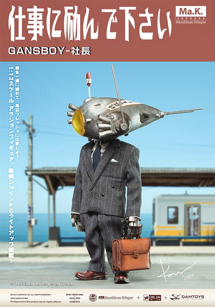 Damtoys x COALDOG x Kow Yokoyama CS020 GansBoy 1/12 ACTION FIGURE-aliexpress