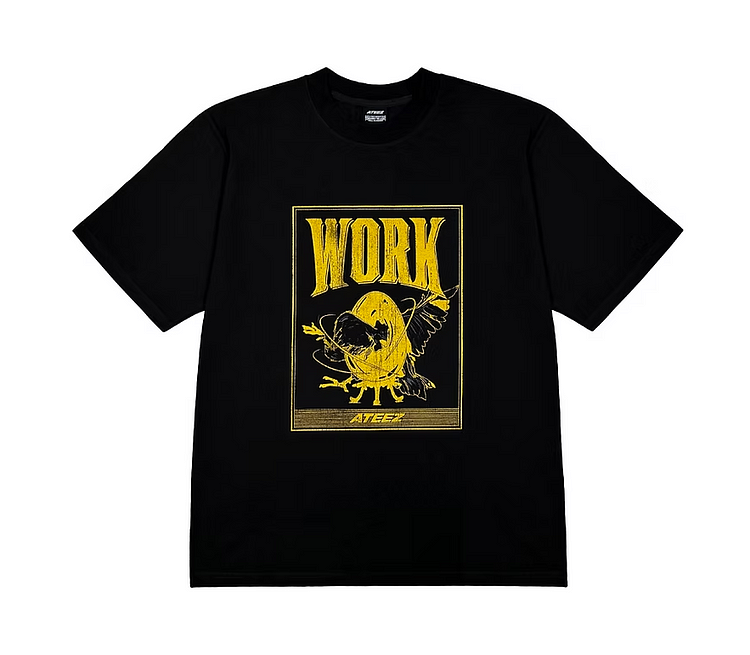 2025 Ateez Towards The Light: Will to Power EU POP UP Merchandise Short Sleeve T-Shirt Work Ver. officialateezshop