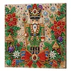 Christmas DIY Special Shape Diamond Painting Pearl Art With Inner Frame Kit 25x25cm(Nutcracker)