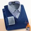 Men's warm fake two sweaters