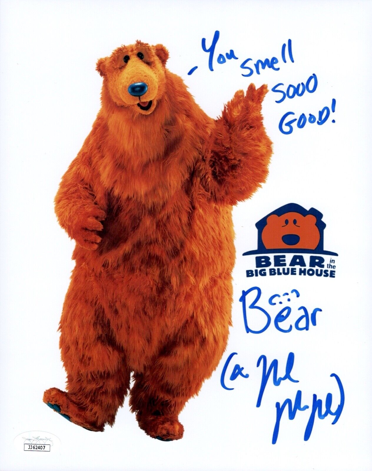 NOEL MACNEAL Signed BEAR IN THE BIG BLUE HOUSE 8x10 Photo Poster painting Autograph JSA COA Cert