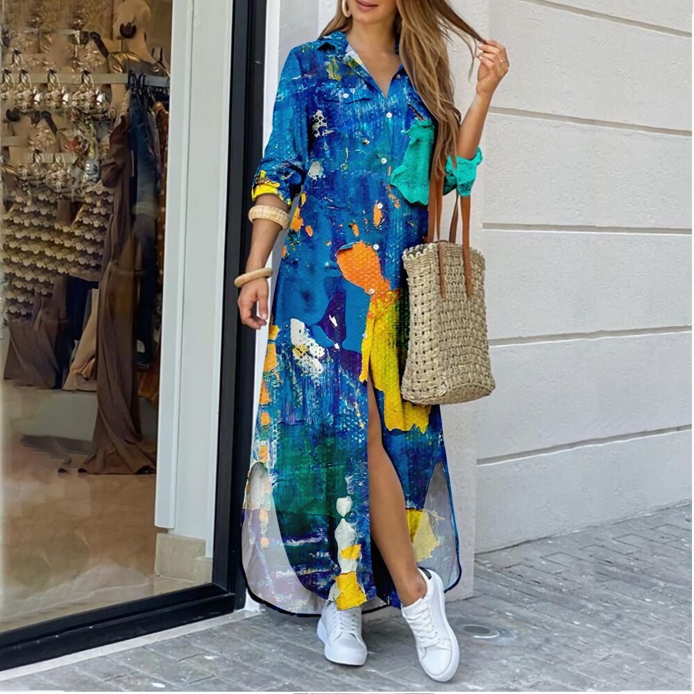 Vintage Abstract Print Ladies Suspender Jumpsuit
