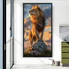 (Multi Style)Lion-Full Embroidery 3 strands 11CT Stamped Cross Stitch-40*60CM-Large Size