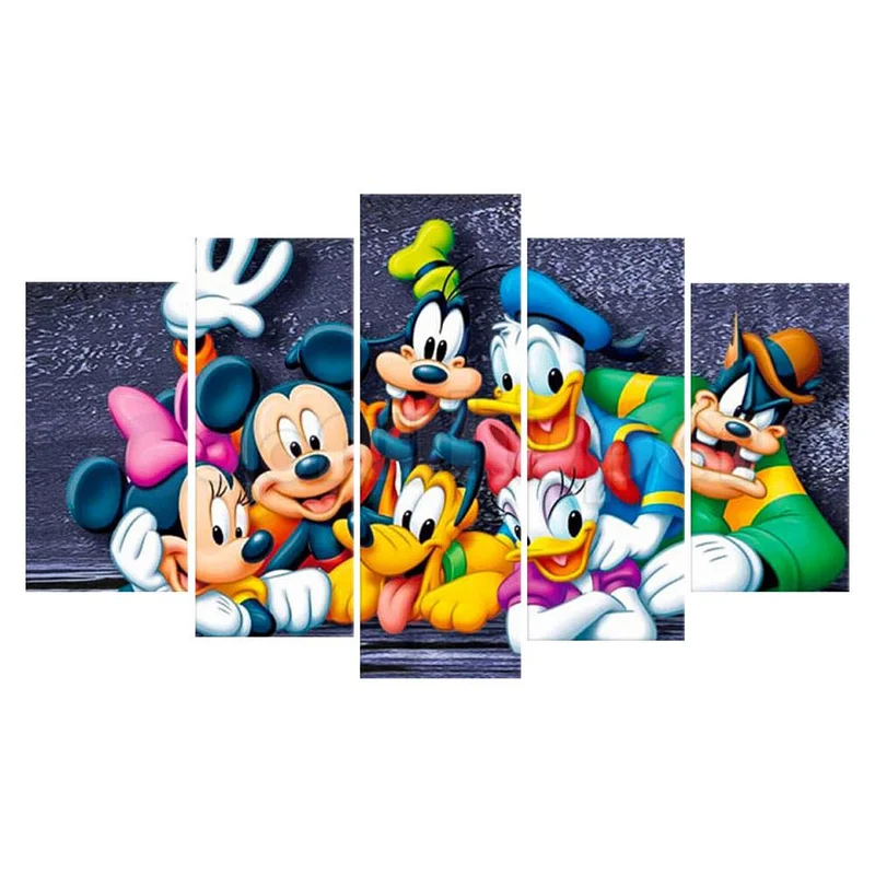 5D Diamond Painting Disney Cartoon Mickey Mouse Pattern Full 