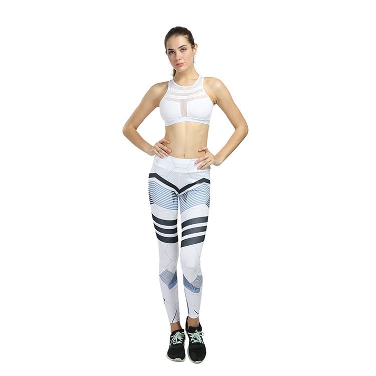 Printed Horizontal Fitness Pants Women