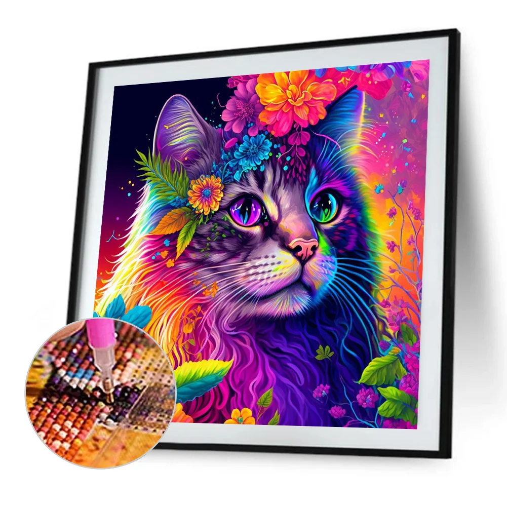 Diamond Painting - Full Round Drill - Cat(30*30cm)
