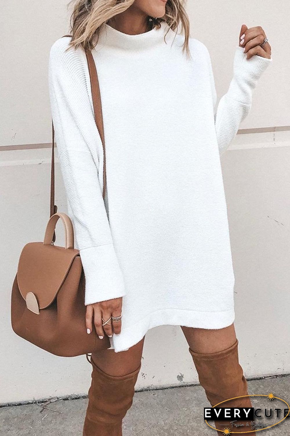 Casual Solid Color Autumn Dress