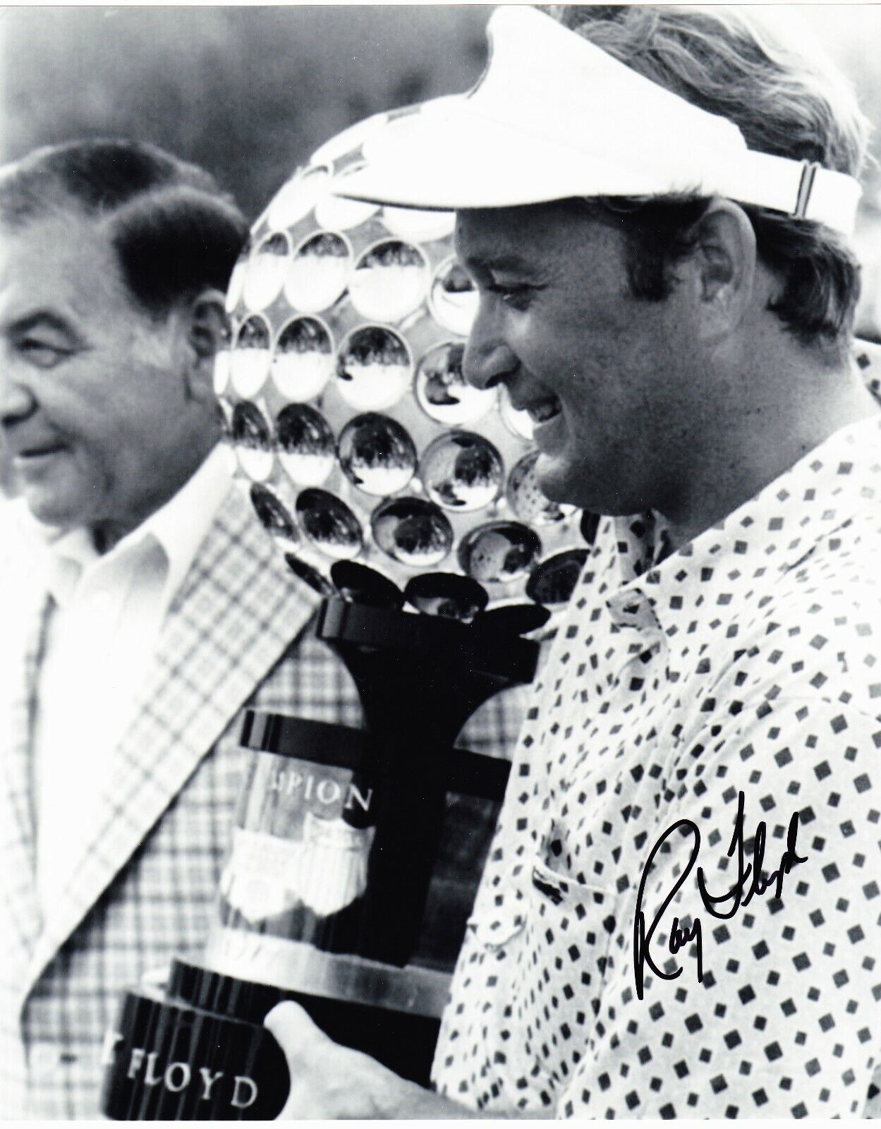 Ray Floyd signed 8x10 B&W golf Photo Poster painting #1-76 Masters,69 &72 PGA,86 US Open Champ