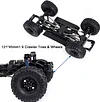 AMK 313mm Wheelbase RC Crawler Chassis Frame Builders Kit with 2-Speed Transmission 35T 550 Motor for TRX4 D90 DIY Upgrade (Chassis with Wheels)
