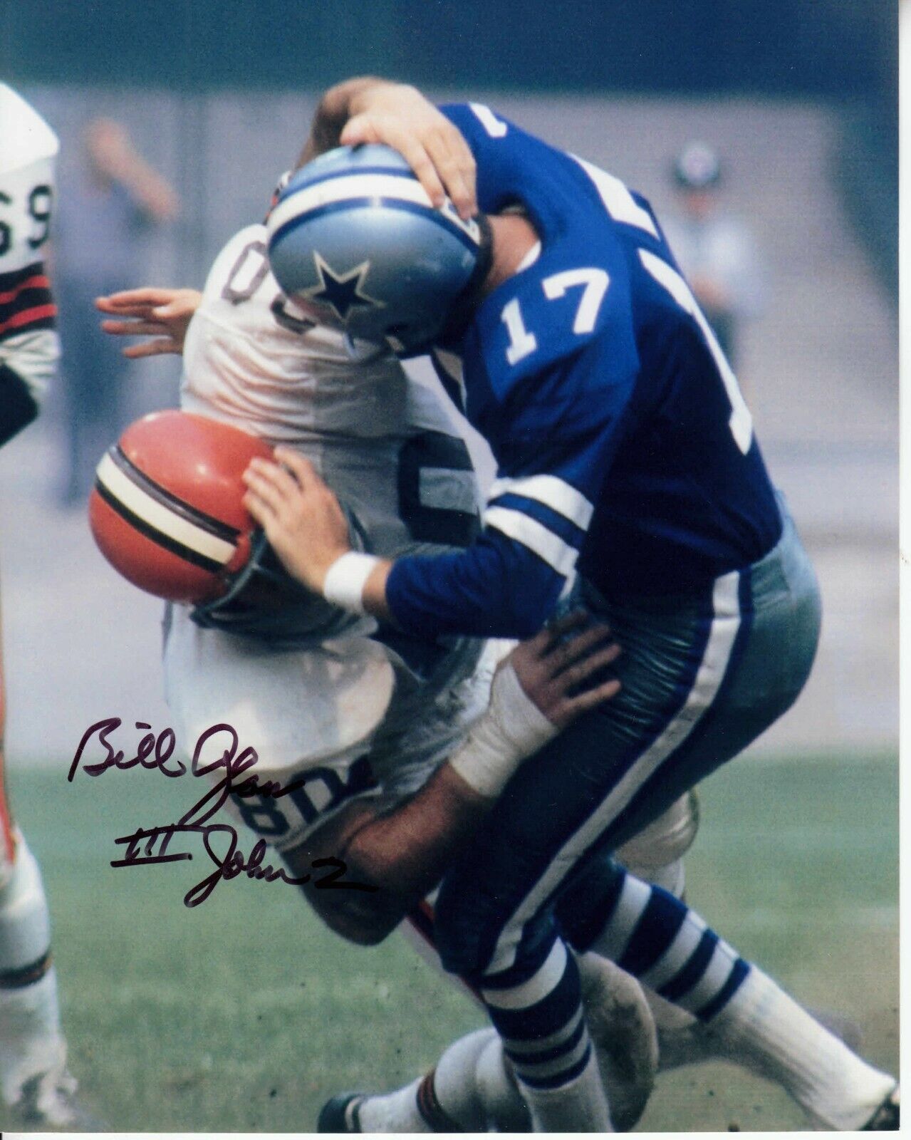 Bill Glass 8x10 Signed Photo Poster painting w/ COA Cleveland Browns #3