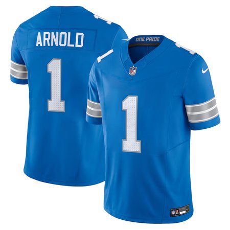 Men's Detroit Lions Terrion Arnold  Blue 2024 NFL Draft First Round Pick Player F.U.S.E. Vapor Untouchable Limited Stitched Football Jersey