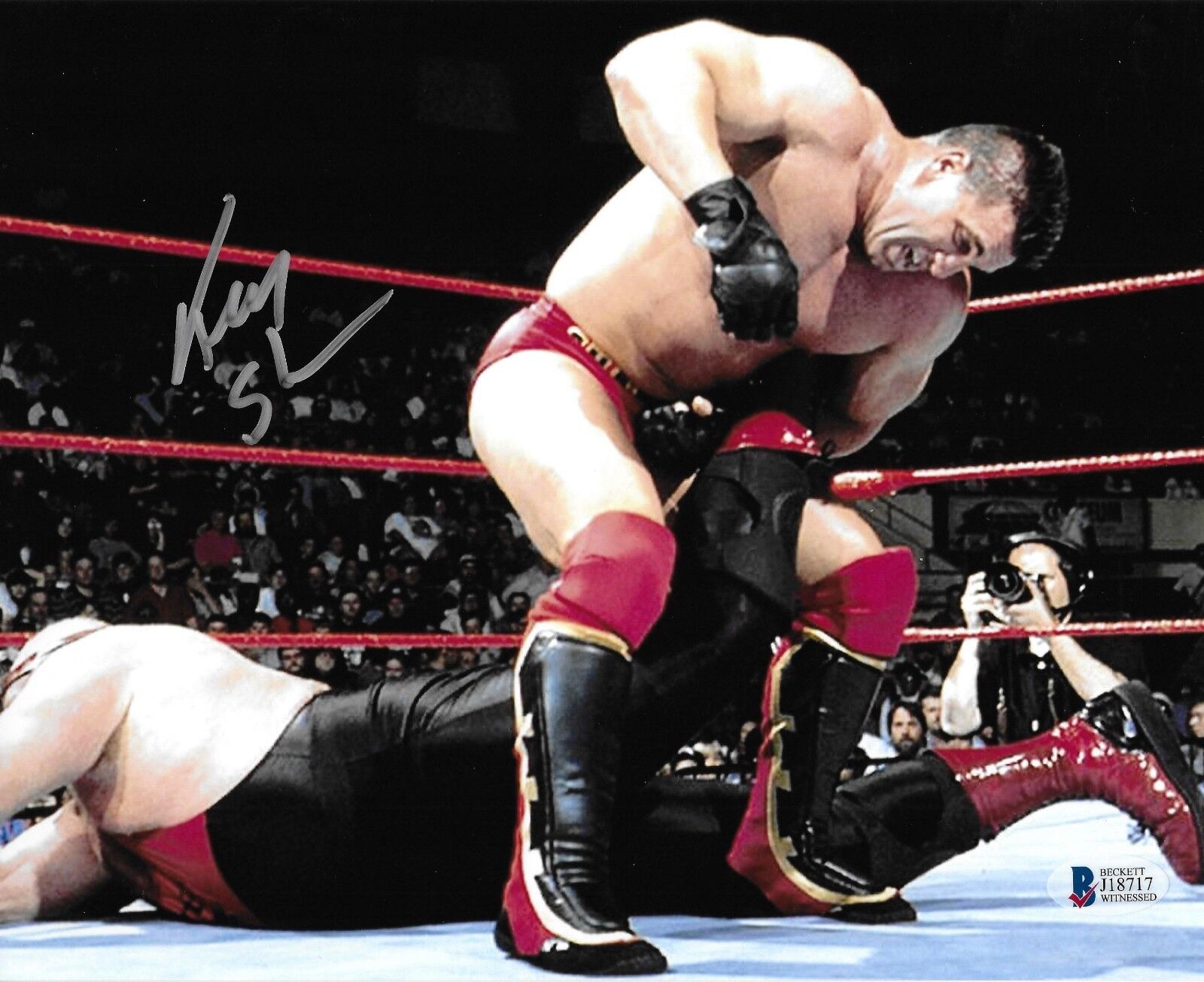 Ken Shamrock Signed 8x10 Photo Poster painting BAS Beckett COA UFC Pride WWE Picture Autograph 2