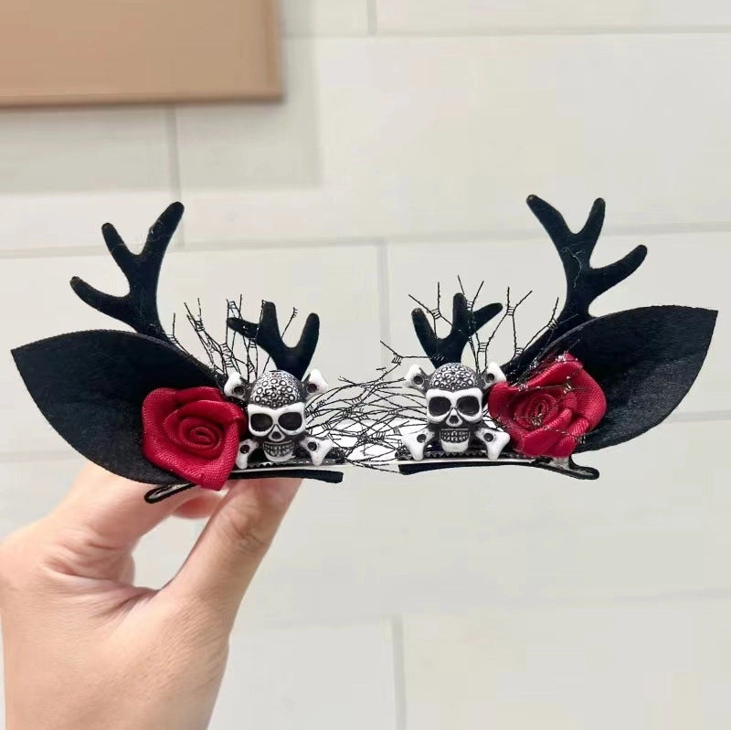 Halloween Retro Unisex Pumpkin Skull Ghost Plastic Hair Clip