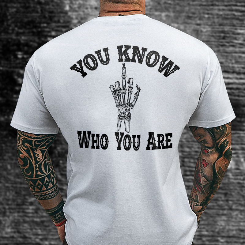 Livereid You Know Who You Are Printed Men's T-shirt - Livereid