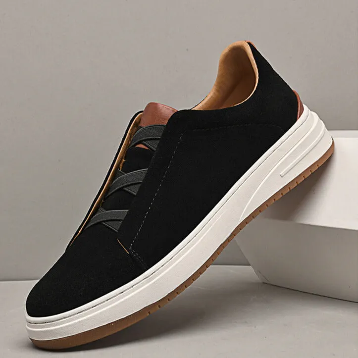 Men's Suede Slip-On Sneakers &ndash; Cushioned Everyday Trainers &ndash; view 2