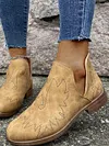 Low Heel Casual Boots