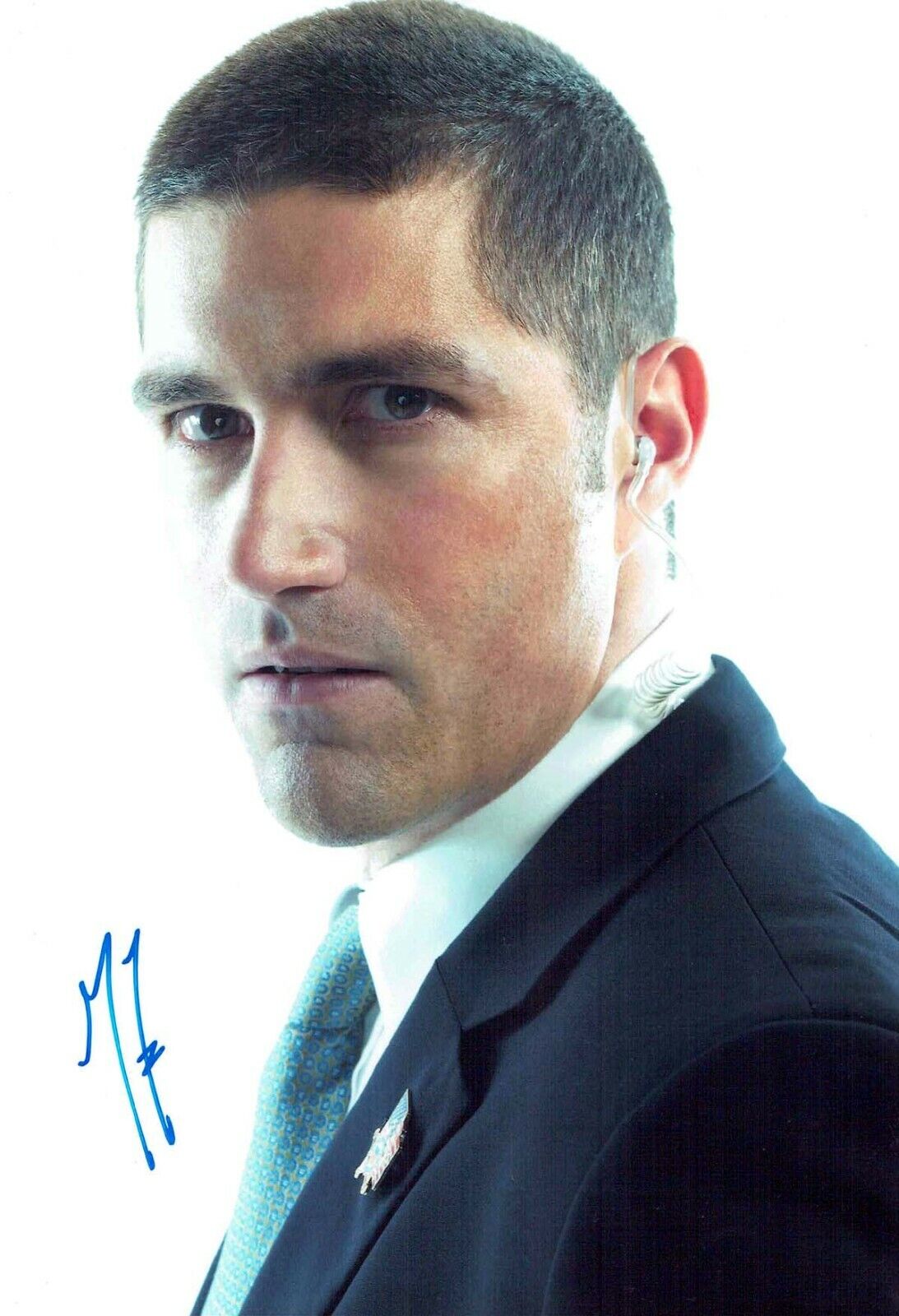 MATTHEW FOX Signed Autograph 12x8 Photo Poster painting AFTAL COA LOST Actor Jack HAND