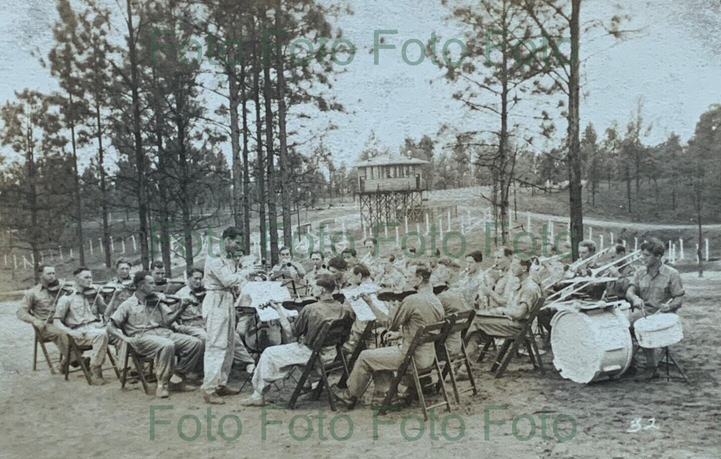 Camp Shelby POWs Kriegsgefangenen Lager Foto Afrikakorps WK 2 (oy-231